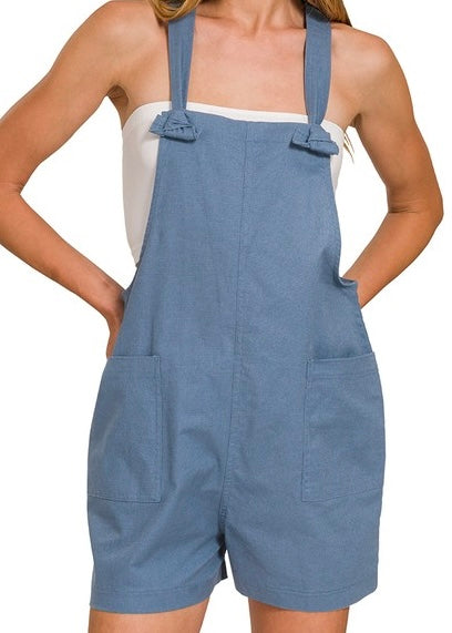 Sahara Woven Knot Strap Romper