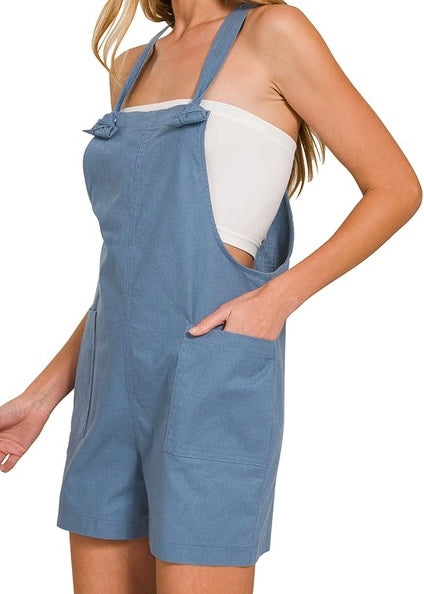 Sahara Woven Knot Strap Romper