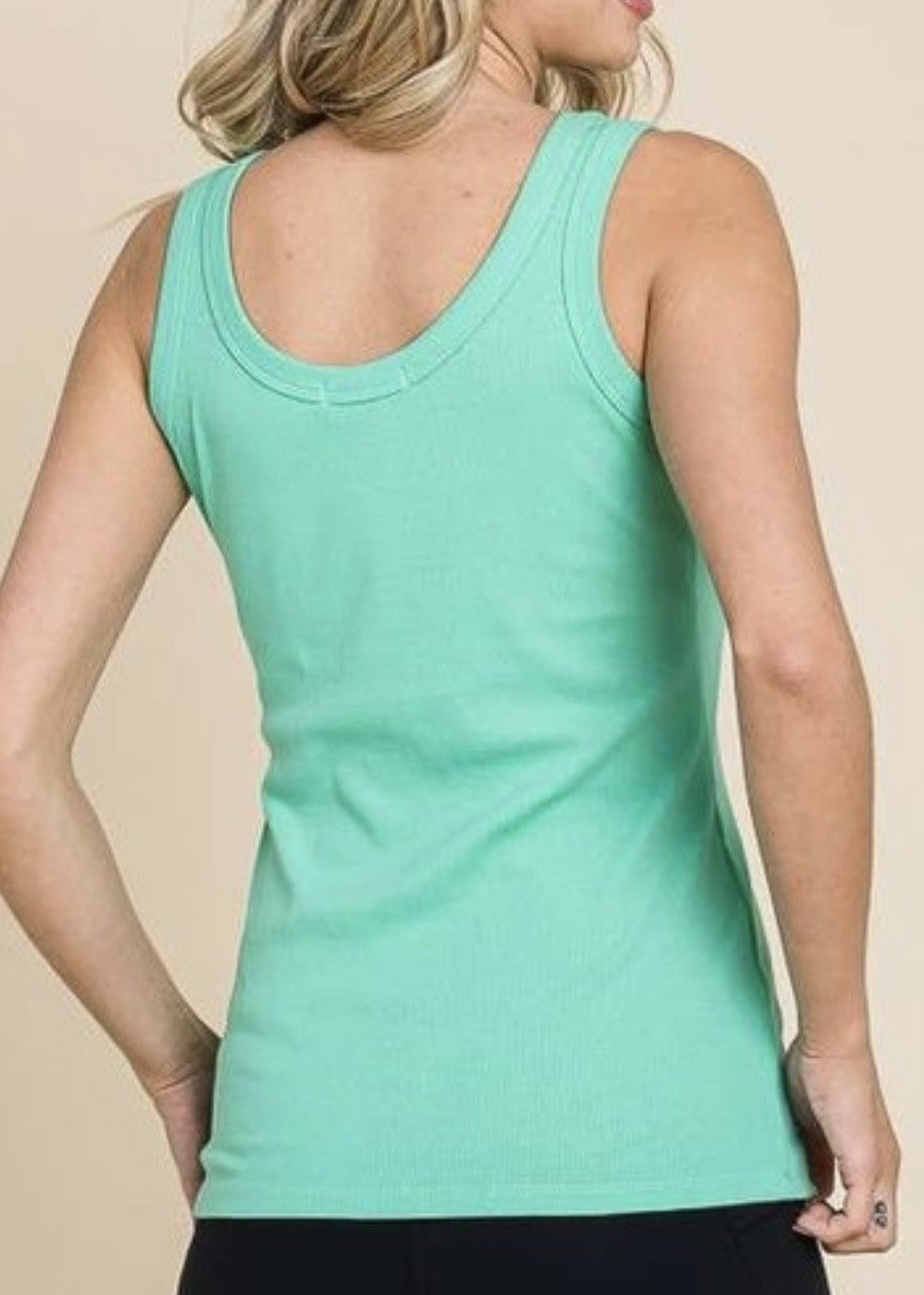 Rowley Ribbed Scoop Neck Tank