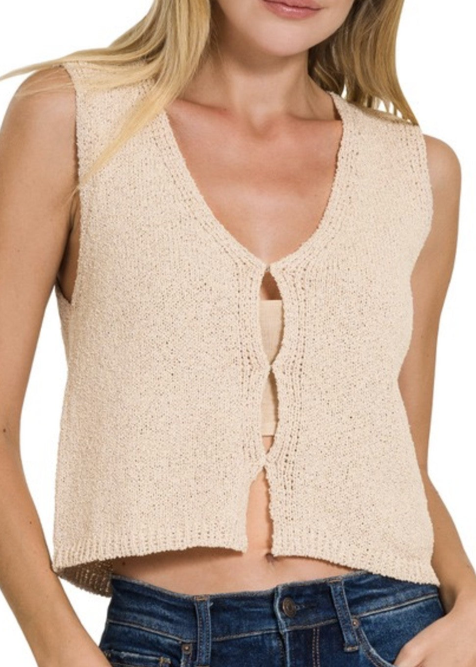 Lyla Hook & Eye Sweater Vest