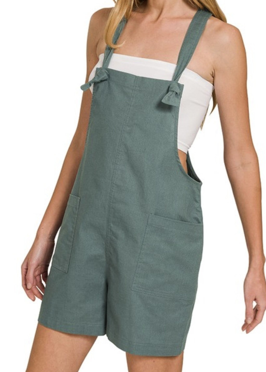 Sahara Woven Knot Strap Romper