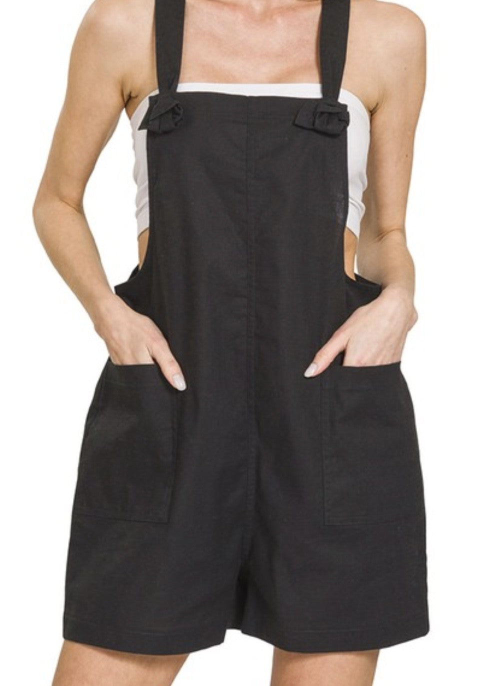 Sahara Woven Knot Strap Romper