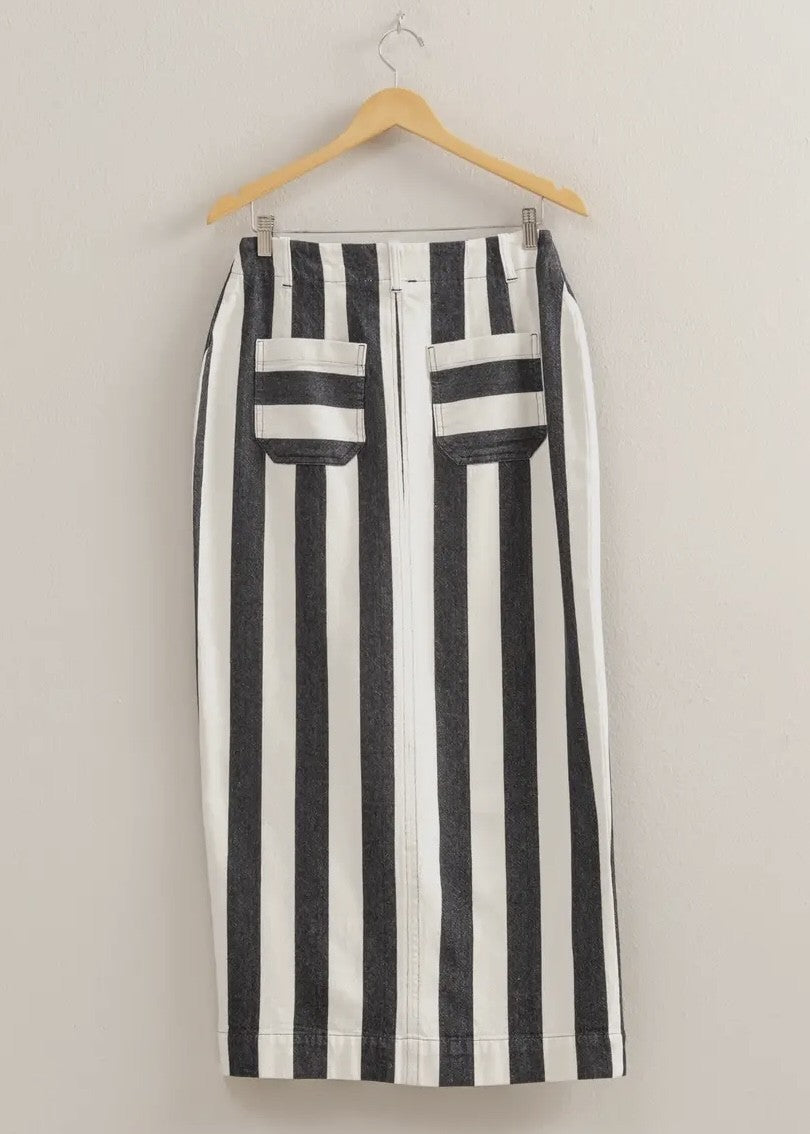 Ireland Striped Maxi Skirt