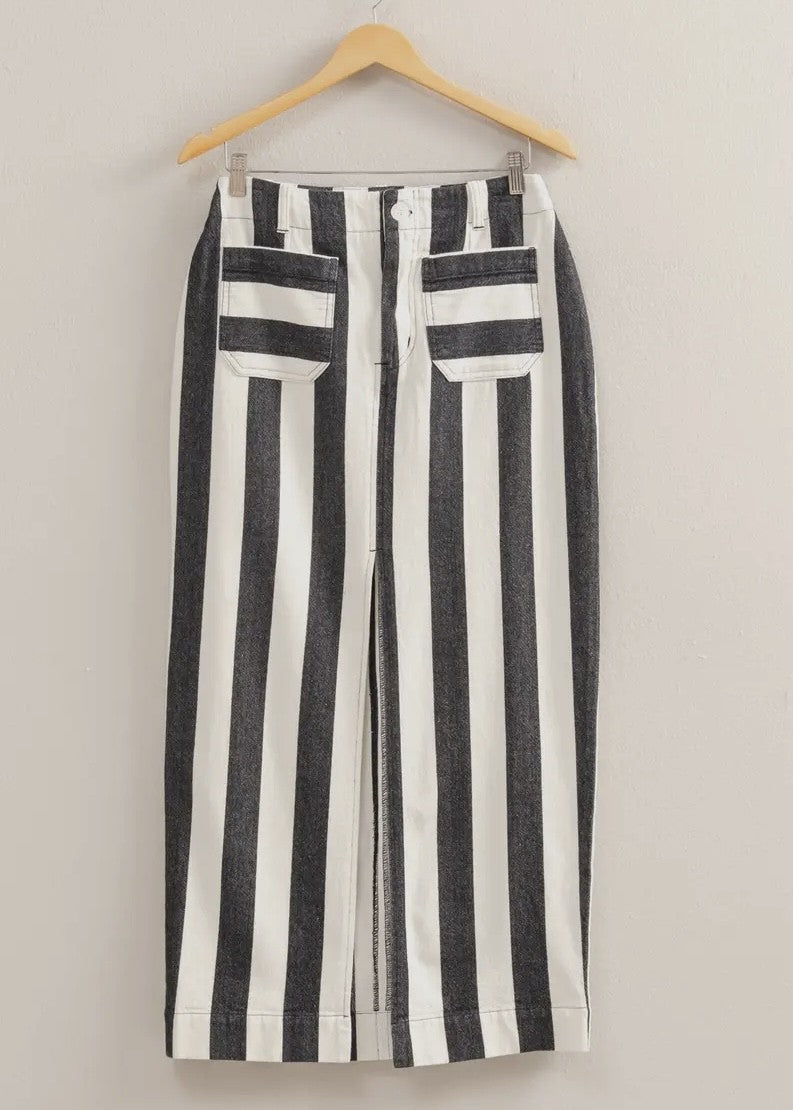 Ireland Striped Maxi Skirt