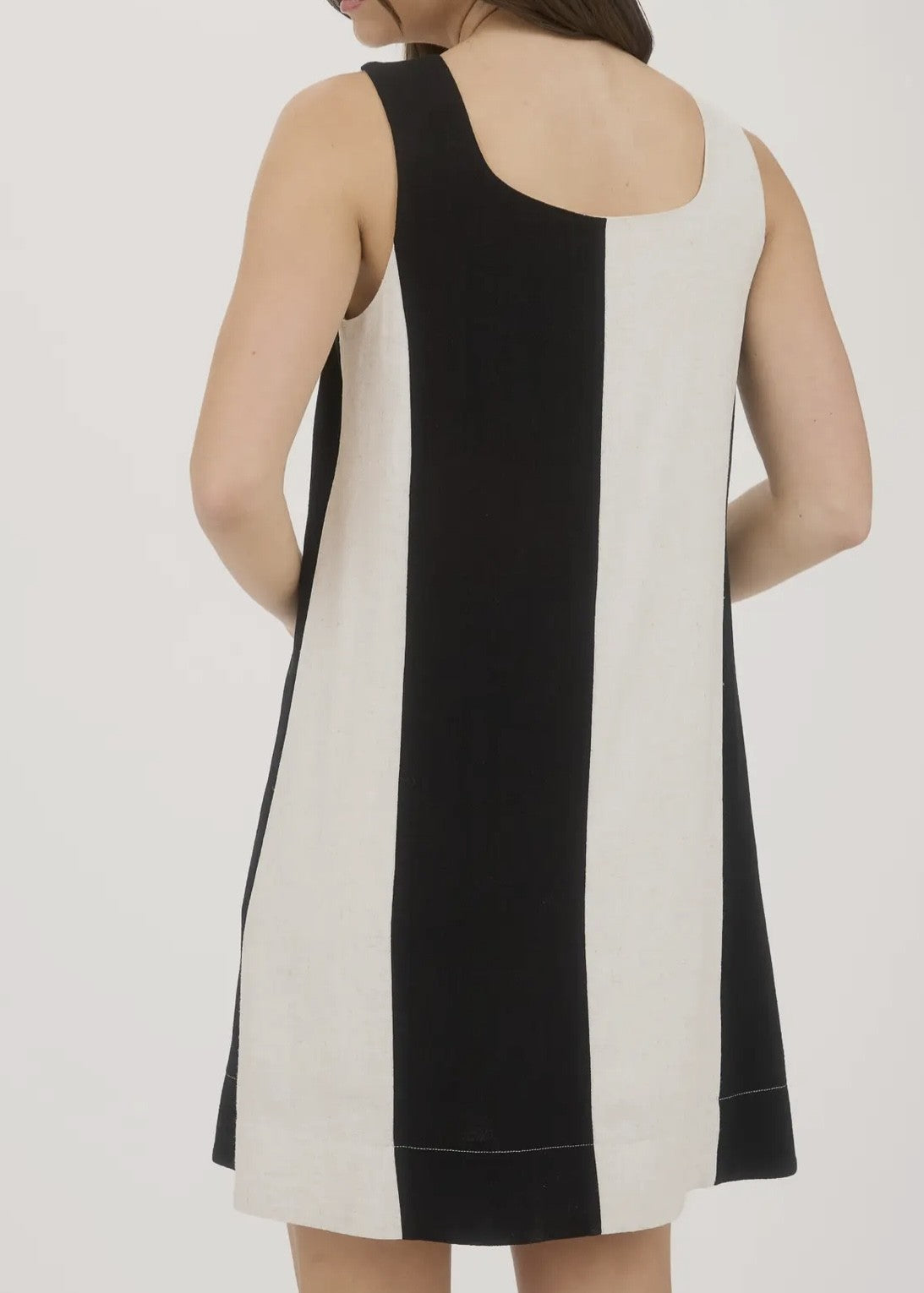 Jersey Wide Striped Tank Dress