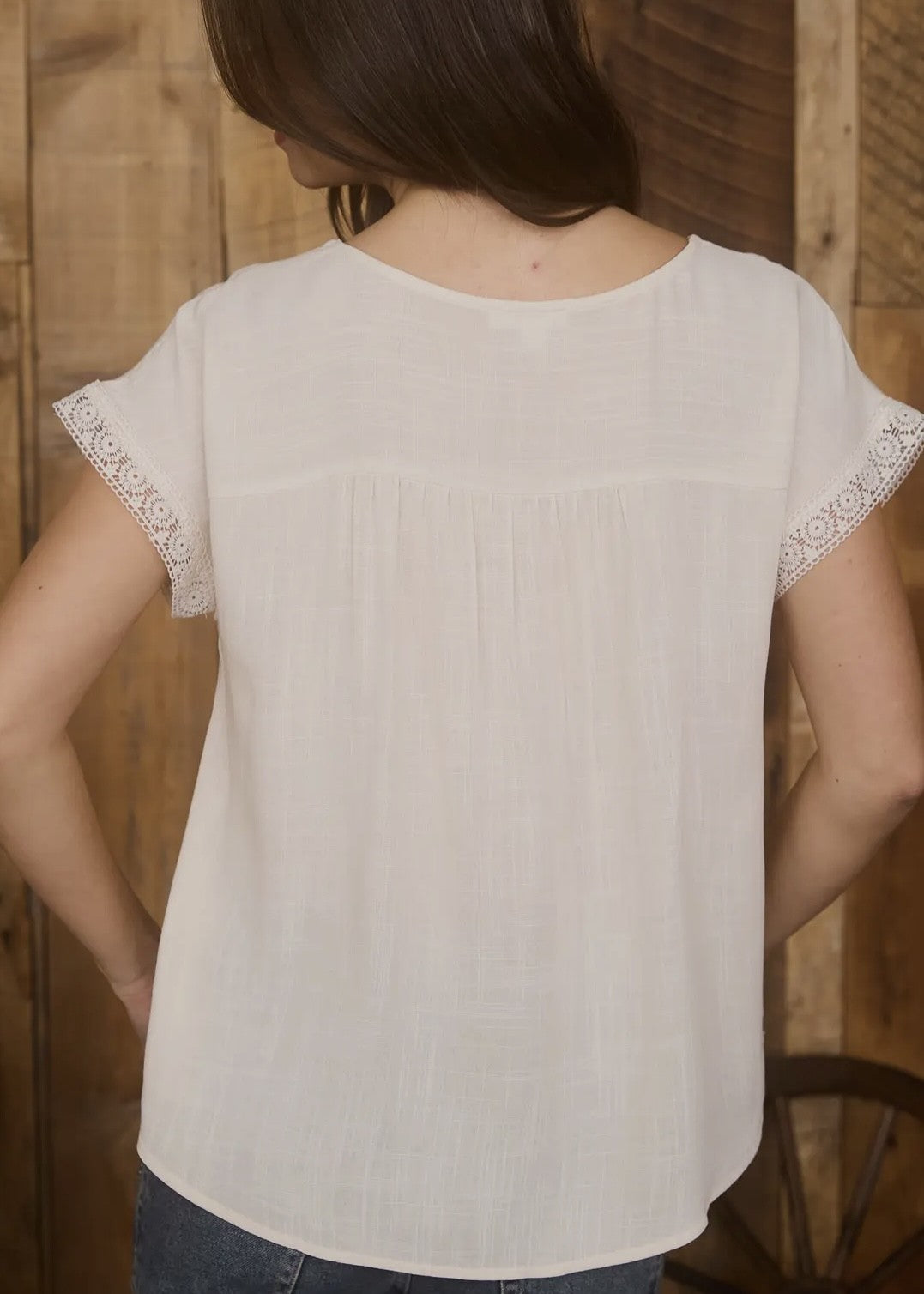 Berkley Pleated Yoke Top