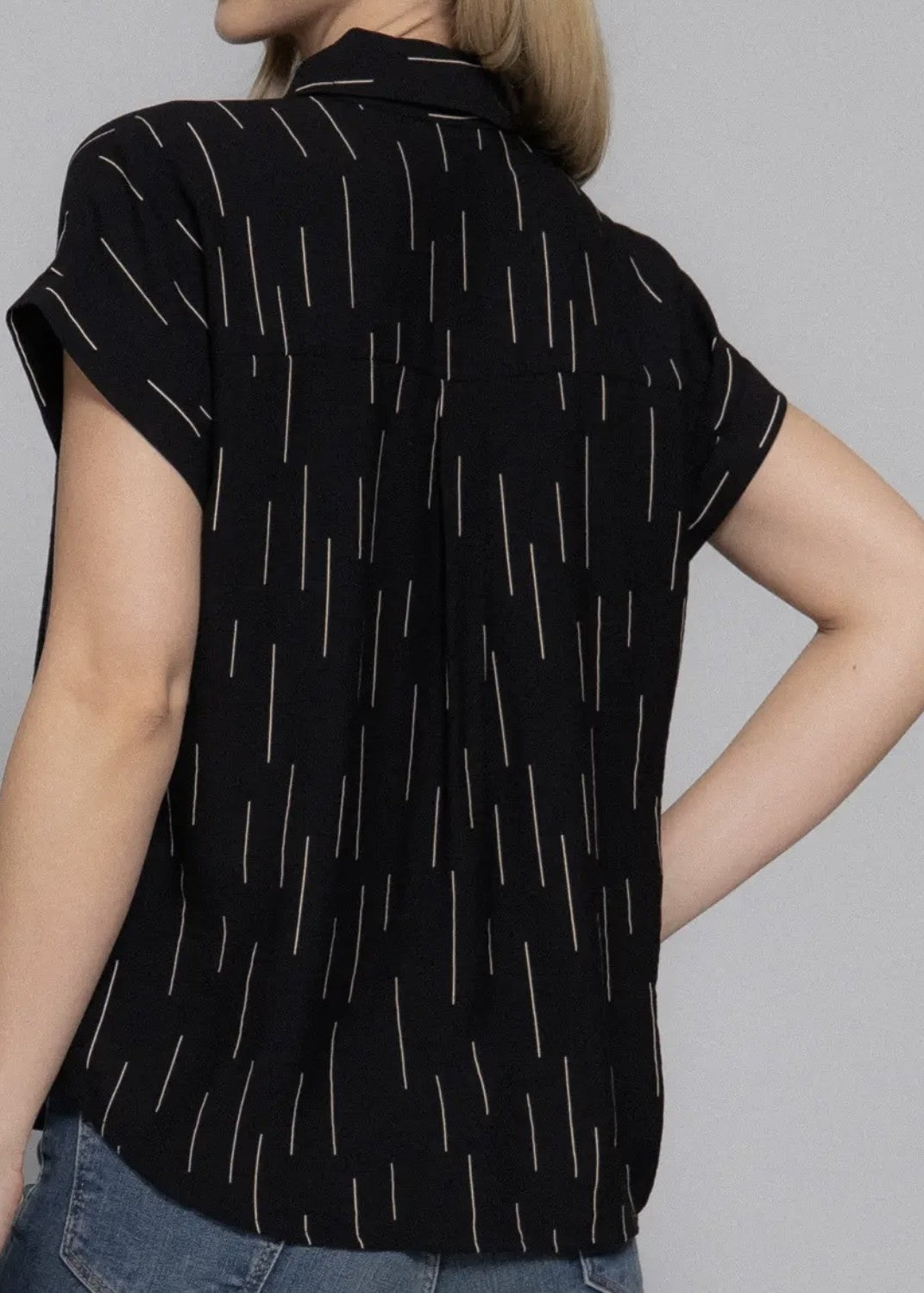 Tulsa Geo Print Button Front Shirt