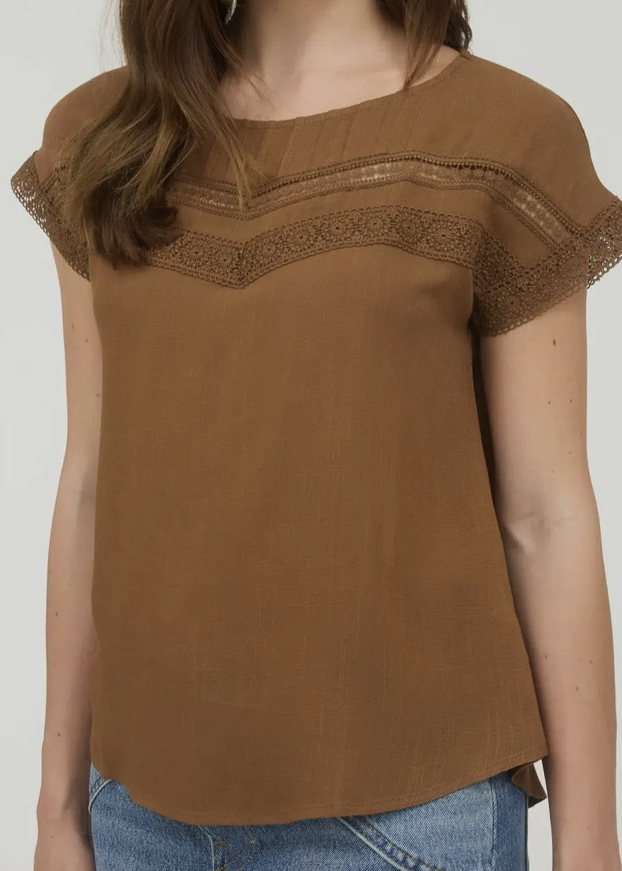 Berkley Pleated Yoke Top