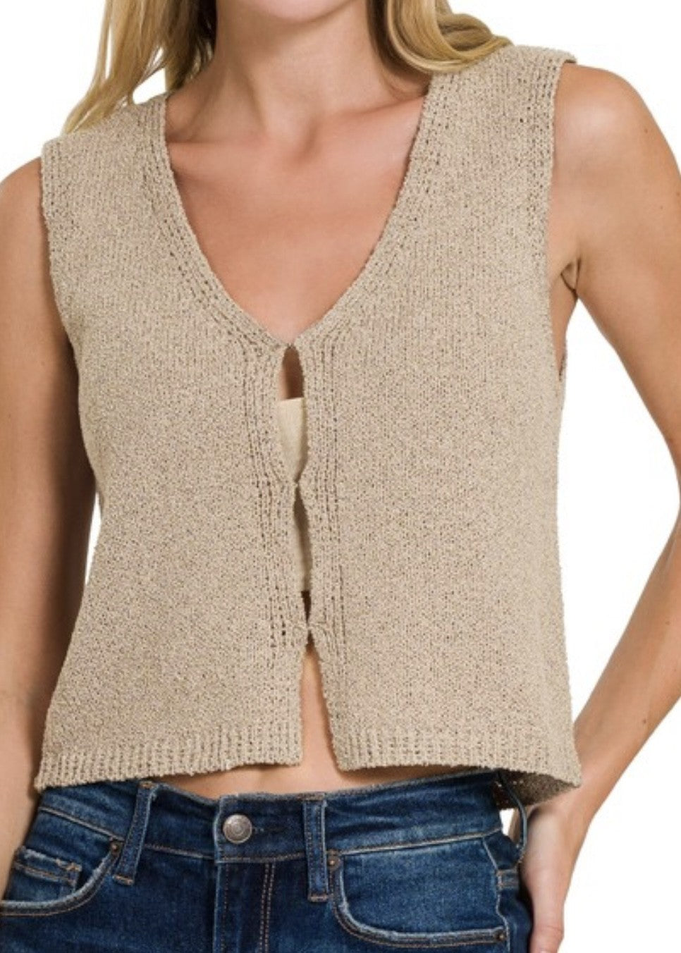 Lyla Hook & Eye Sweater Vest