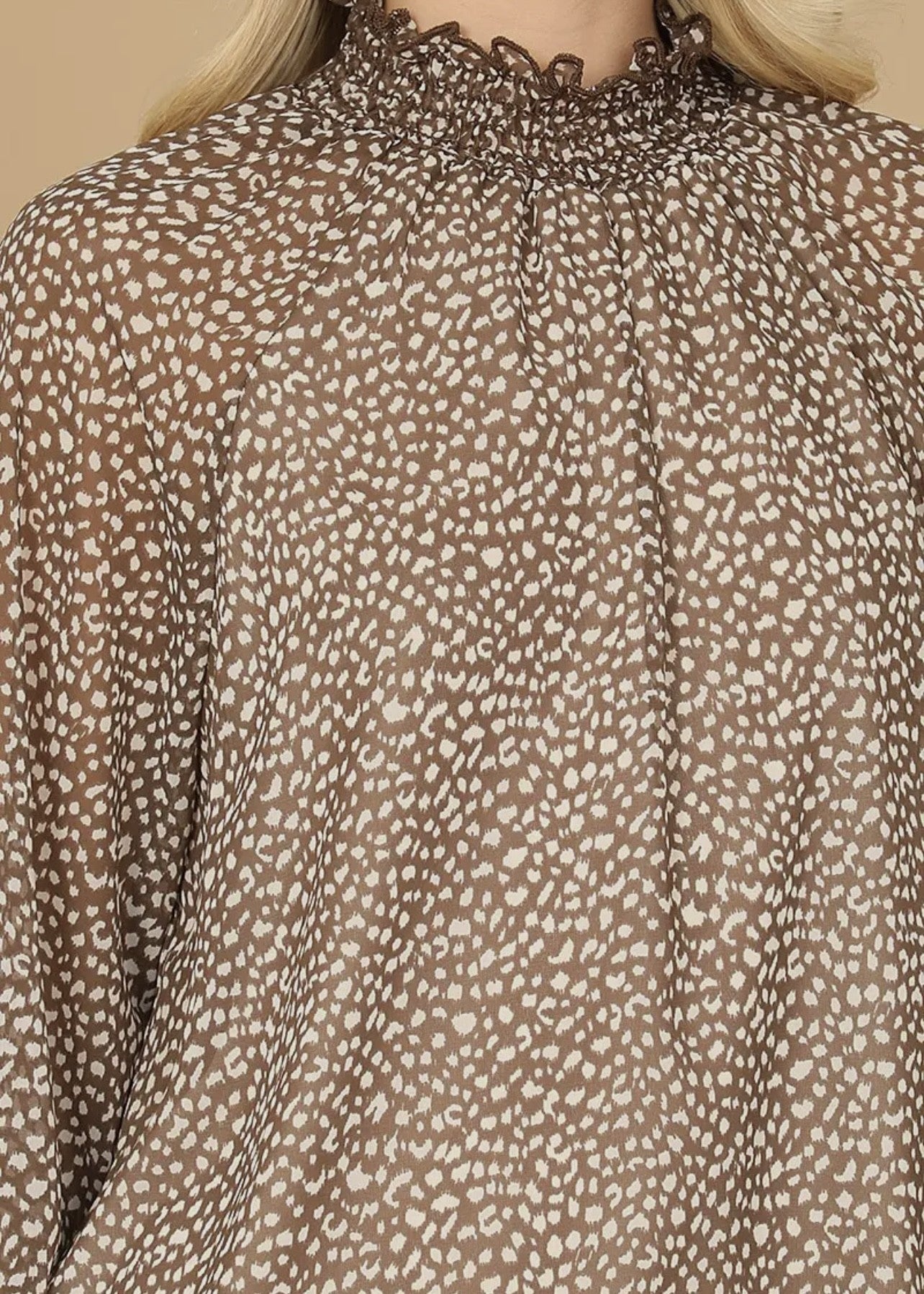 Lennox Smocked Neck Blouse