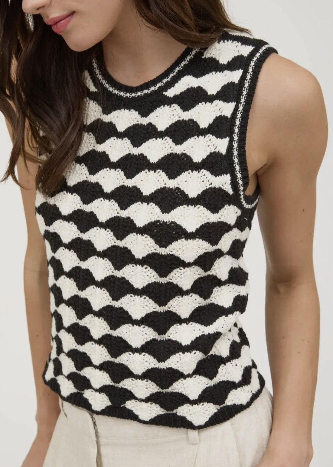 Harlow Zigzag Sweater Vest