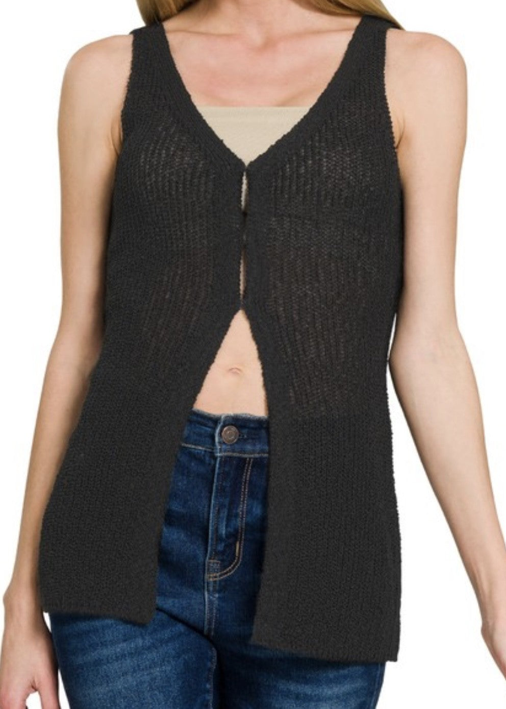 Lyla Hook & Eye Sweater Vest