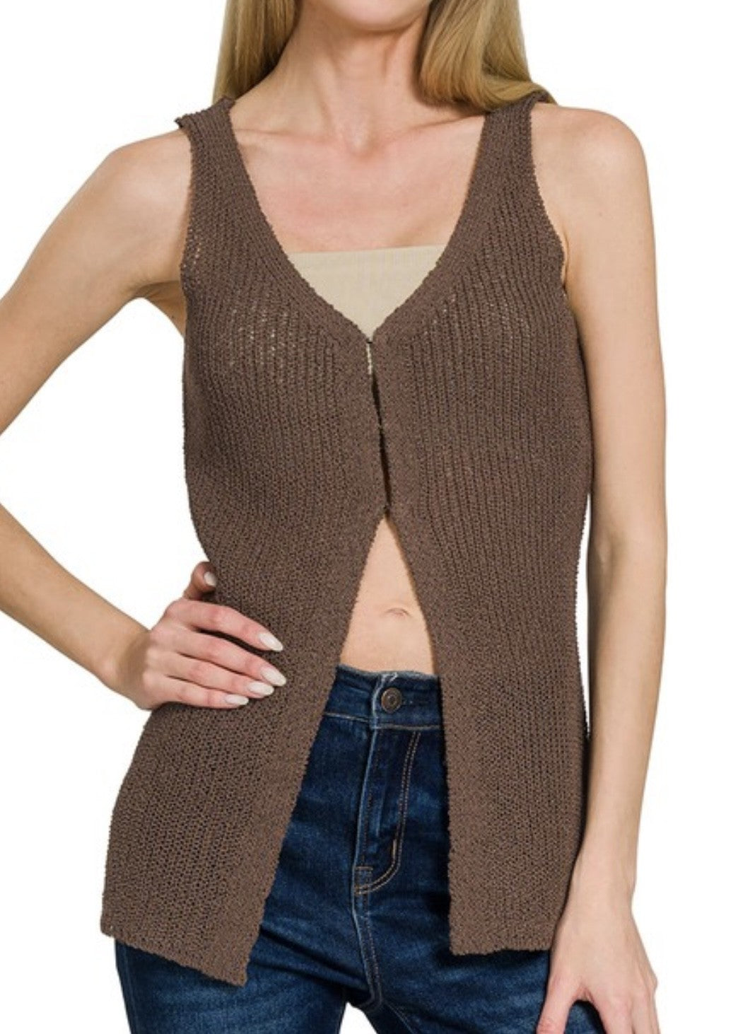 Lyla Hook & Eye Sweater Vest