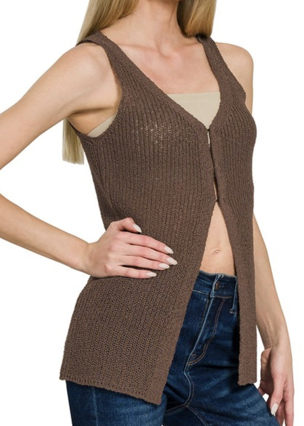 Lyla Hook & Eye Sweater Vest