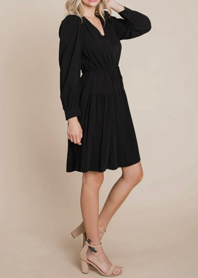 Sawyer Tiered V-Neck Midi Dress