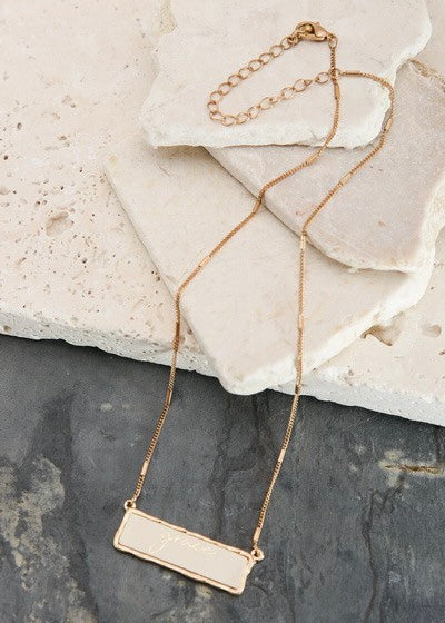 "Grace" bar necklace
