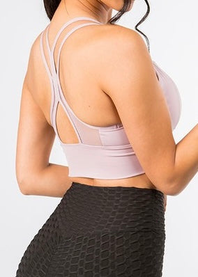 Whitaker Cut-Out Mesh Sports Bra