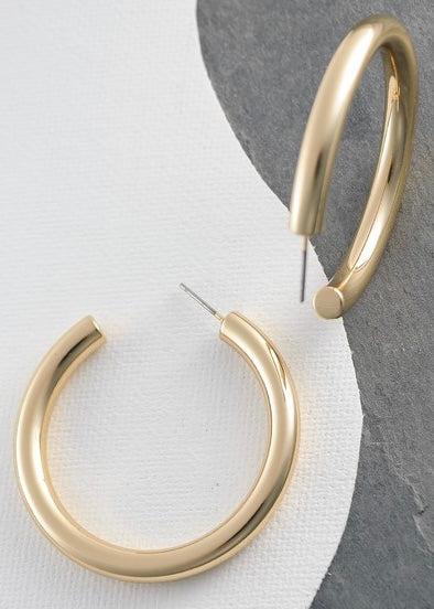 Classic Chunky Hoop Earrings