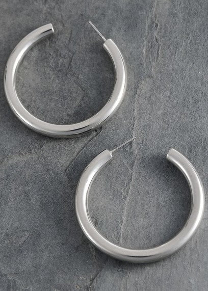 Classic Chunky Hoop Earrings