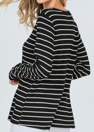 Wynne Thermal Striped Henley