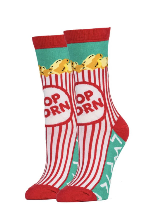Box O' Popcorn Socks - Women's Crew