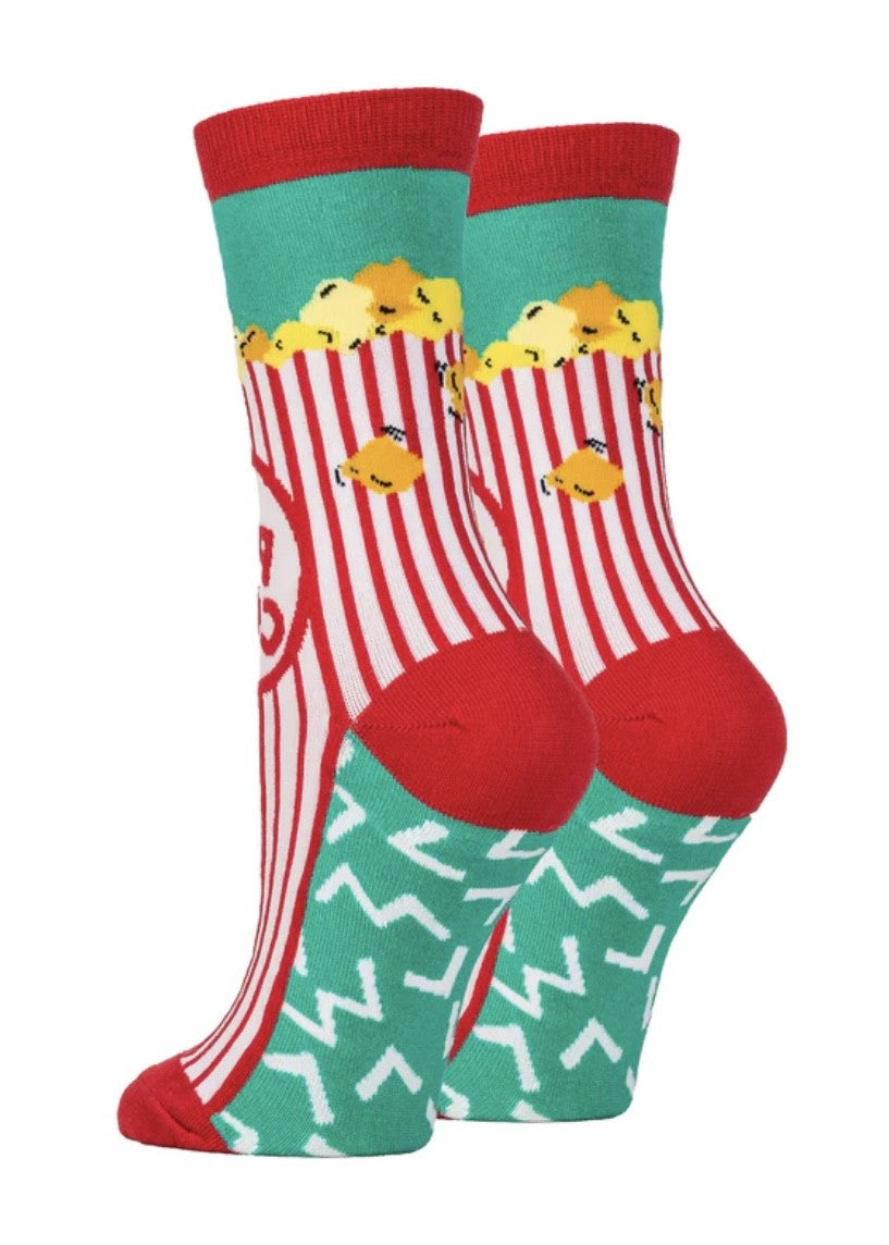 Box O' Popcorn Socks - Women's Crew