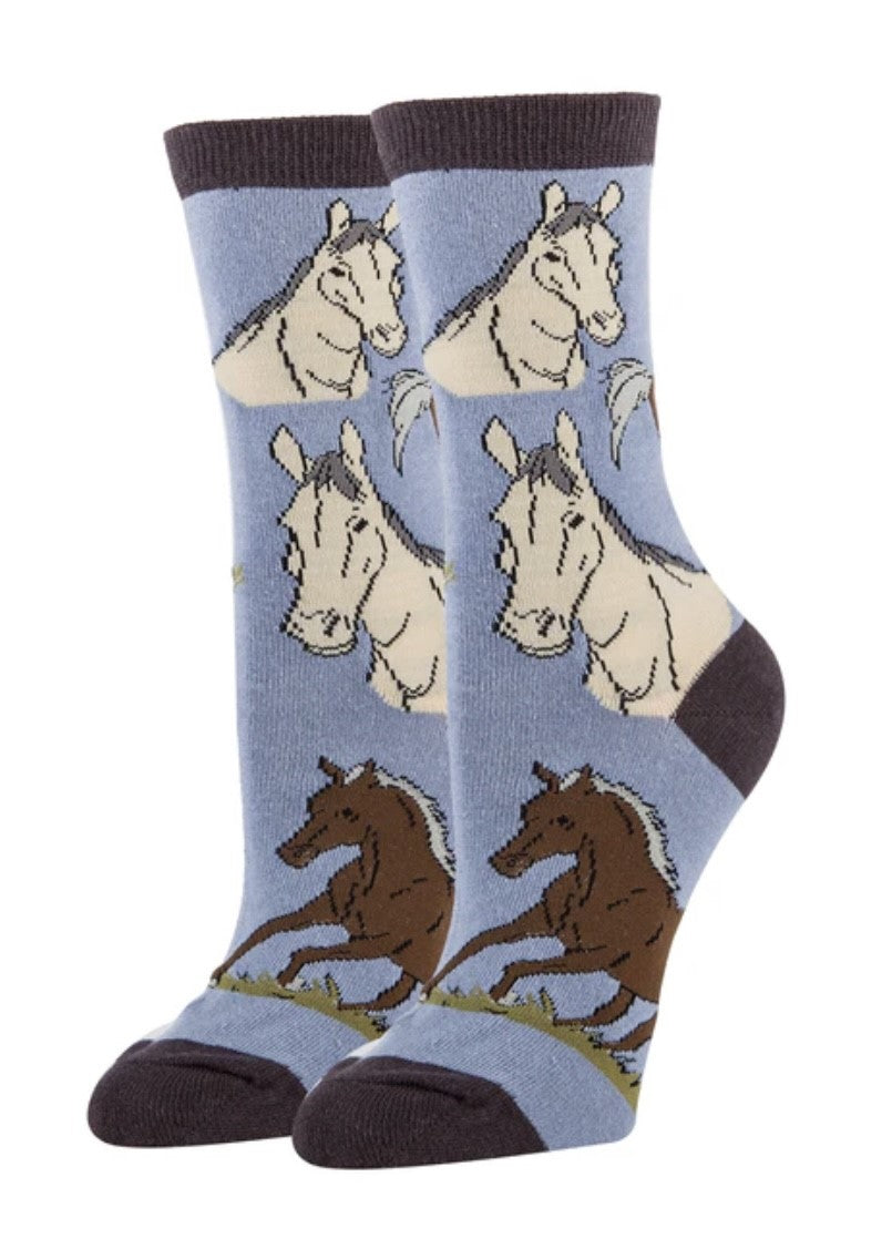 Horses Socks - Women's Crew