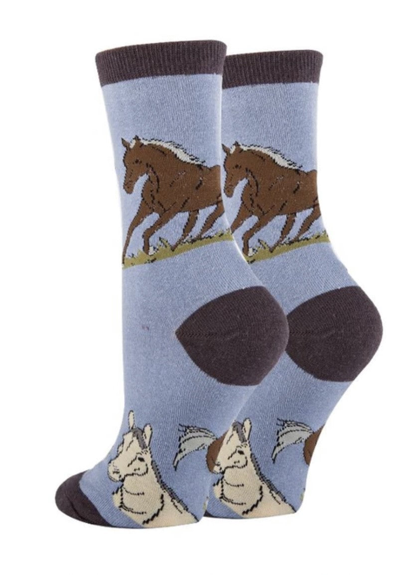 Horses Socks - Women's Crew