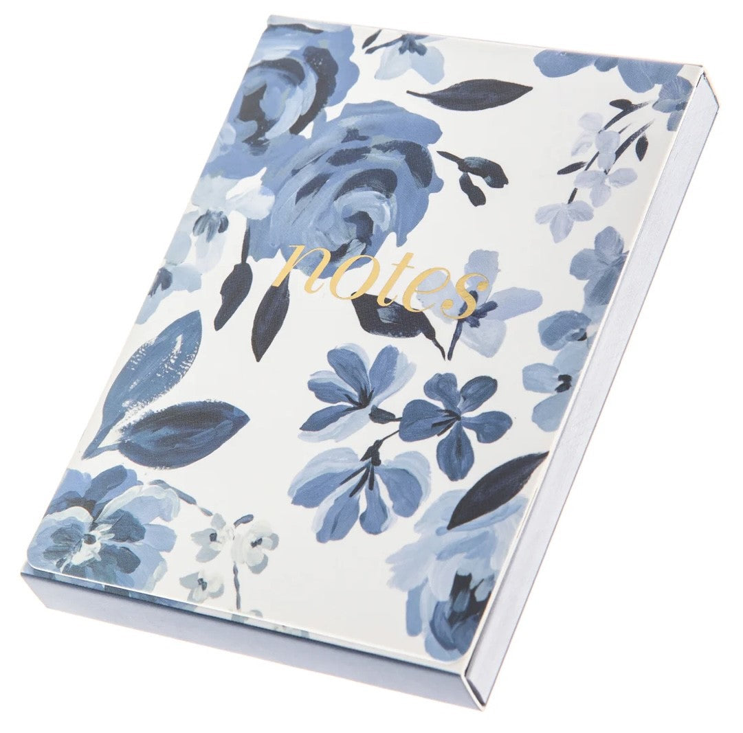 Blue Floral Notes Pocket Note