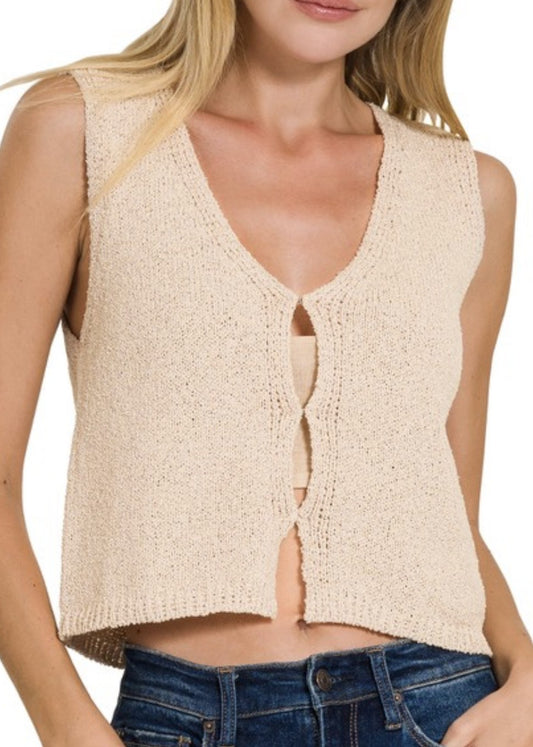 Lyla Hook & Eye Sweater Vest