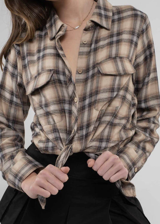 Lightweight Plaid Button Down Shirt