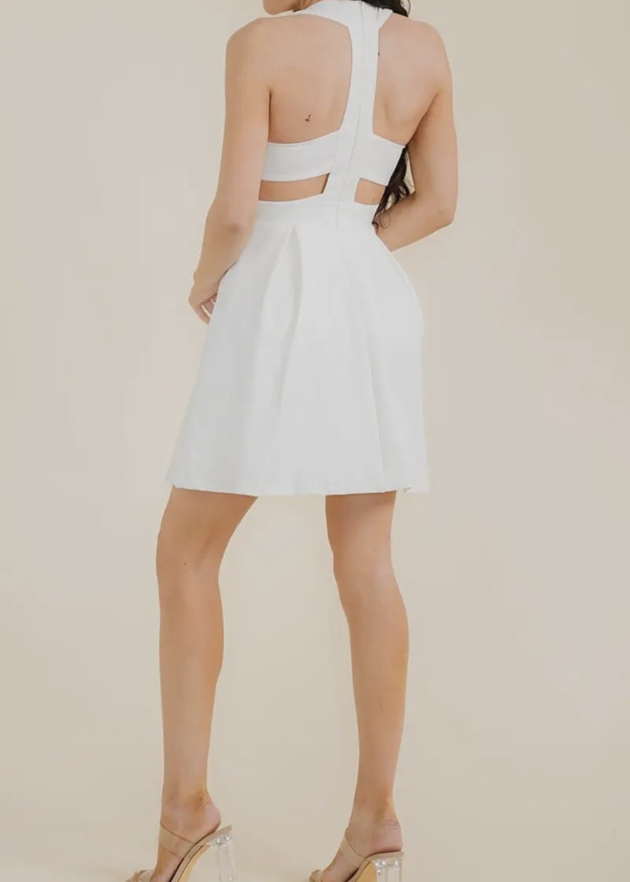Lacey Fitted Midi Sleeveless Dress