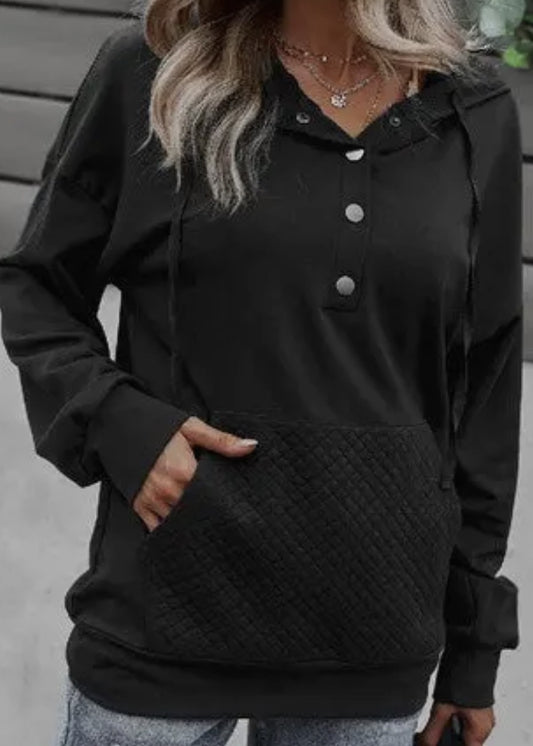 Kensley 1/2 Snap Front Cozy Hoodie