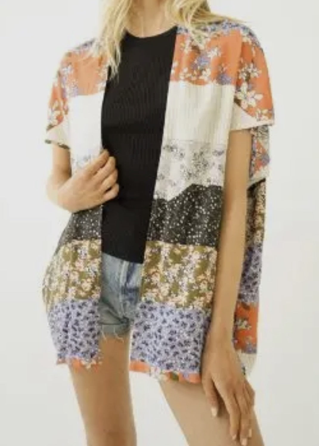 Sienna S/S Floral Cardigan