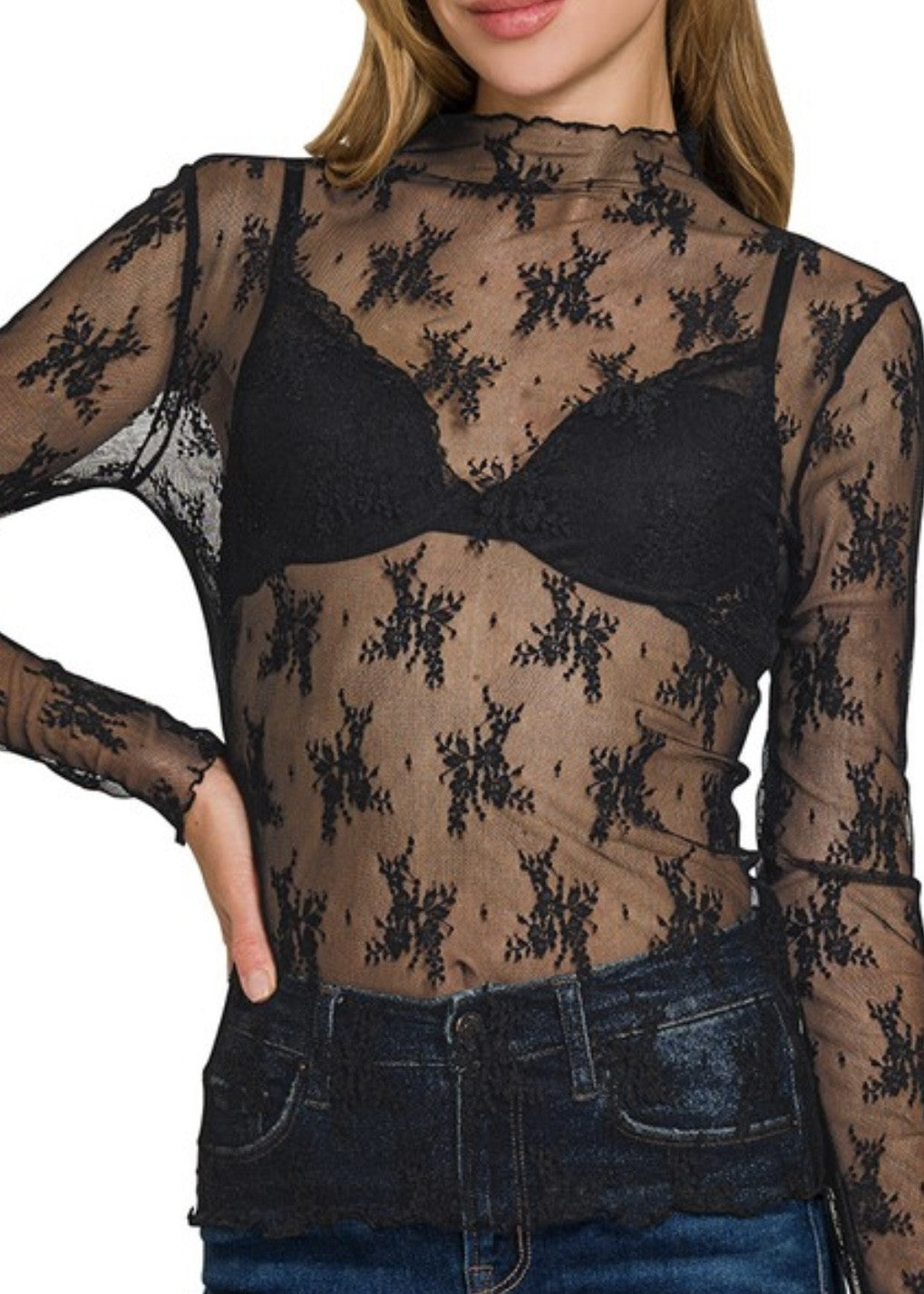 Marley Floral Lace L/S Top