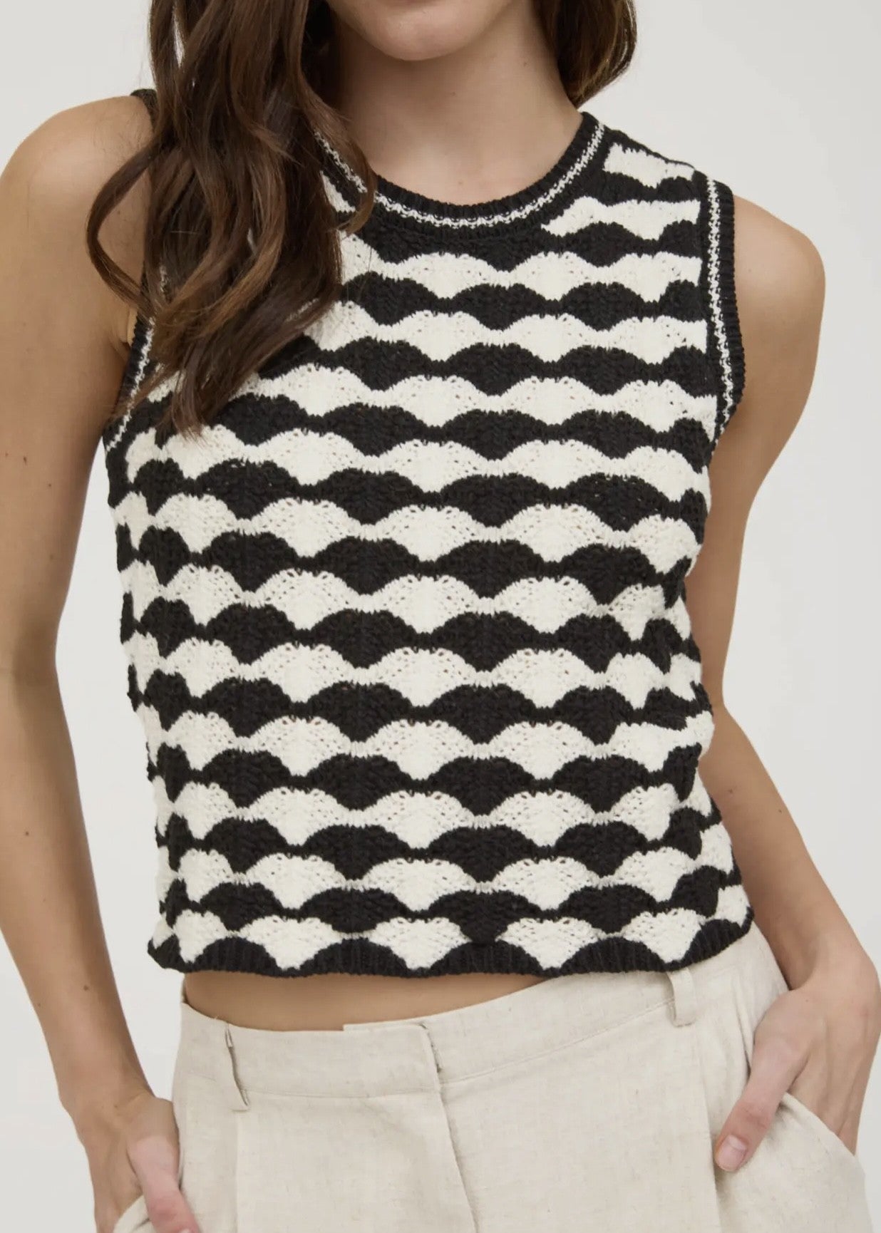 Harlow Zigzag Sweater Vest