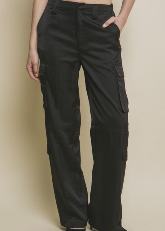 Delta Satin Cargo Pant