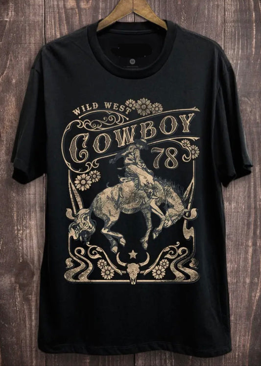 Wild West Cowboy Graphic Tee