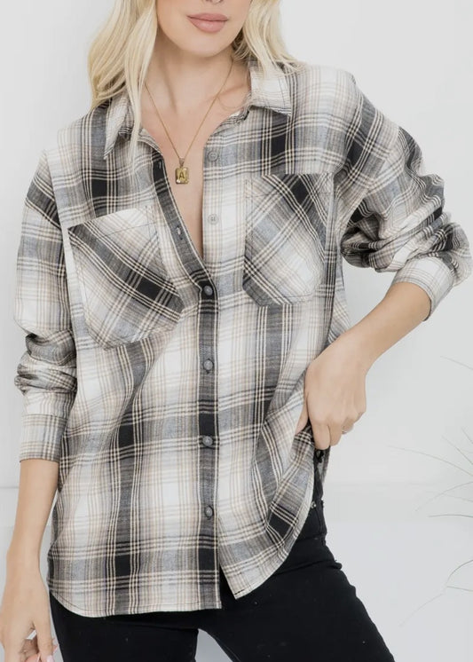 Freya Oversized Plaid Shirt