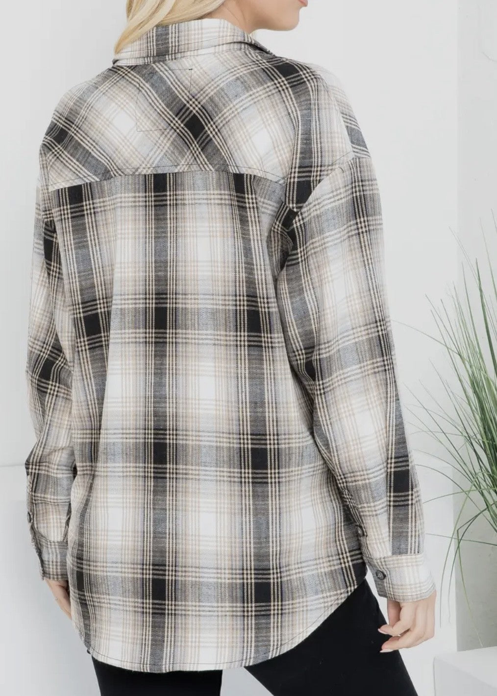 Freya Oversized Plaid Shirt