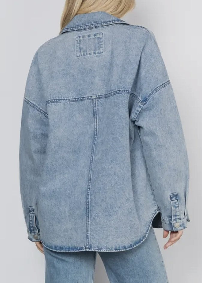 Sienna Oversized Denim Shacket