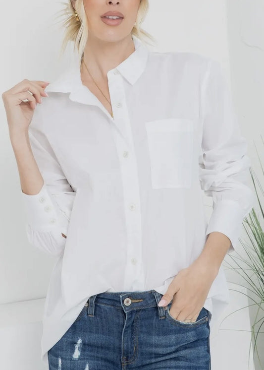 Leah Oversized Classic Oxford