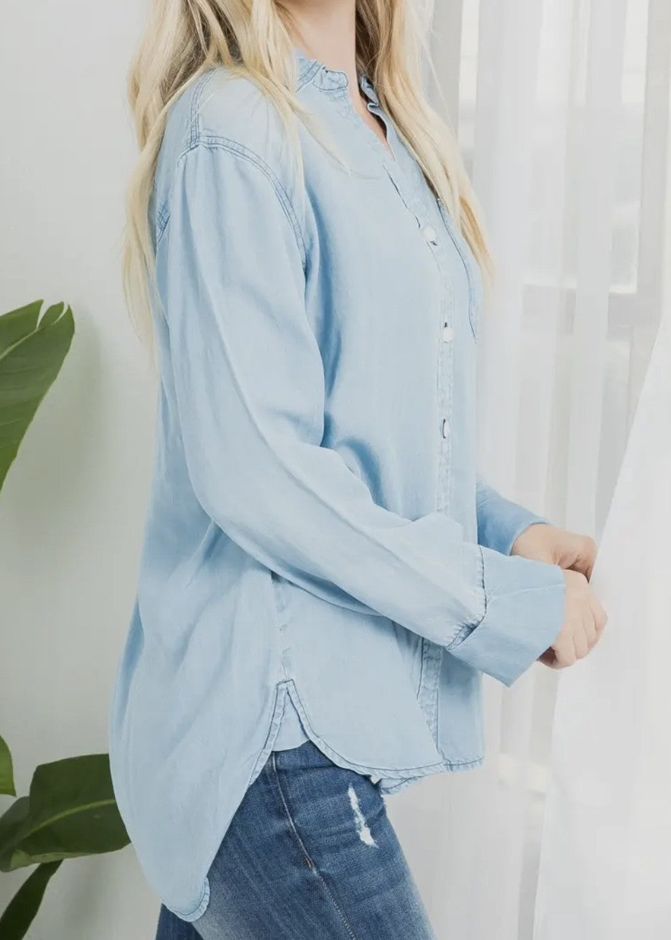 Luna Oversized Tencel Button Up