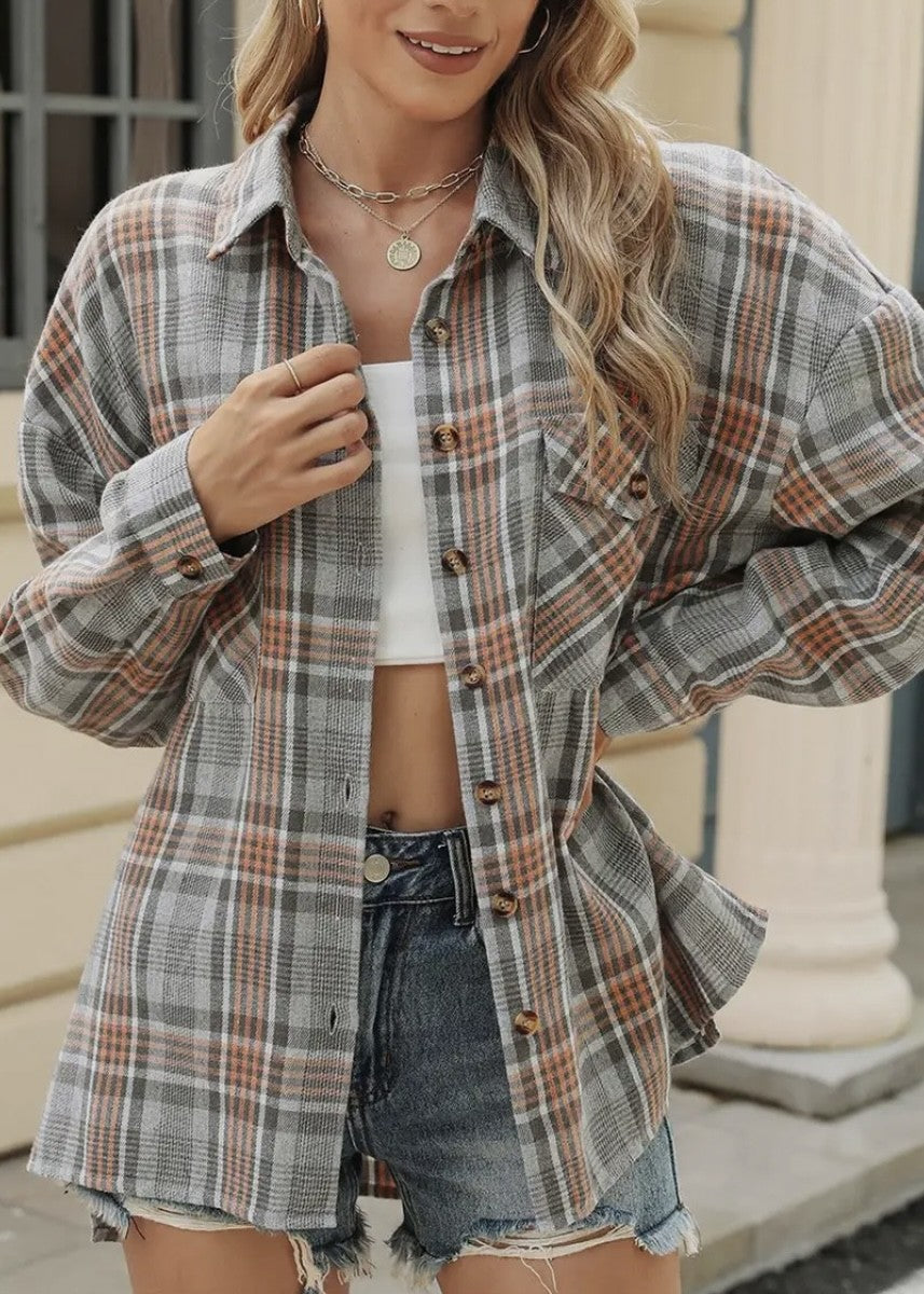 Revel Roomy Plaid Shirt