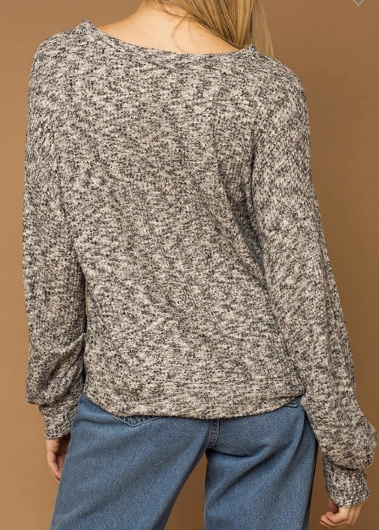 Haven Dolman Sleeve Marled Sweater