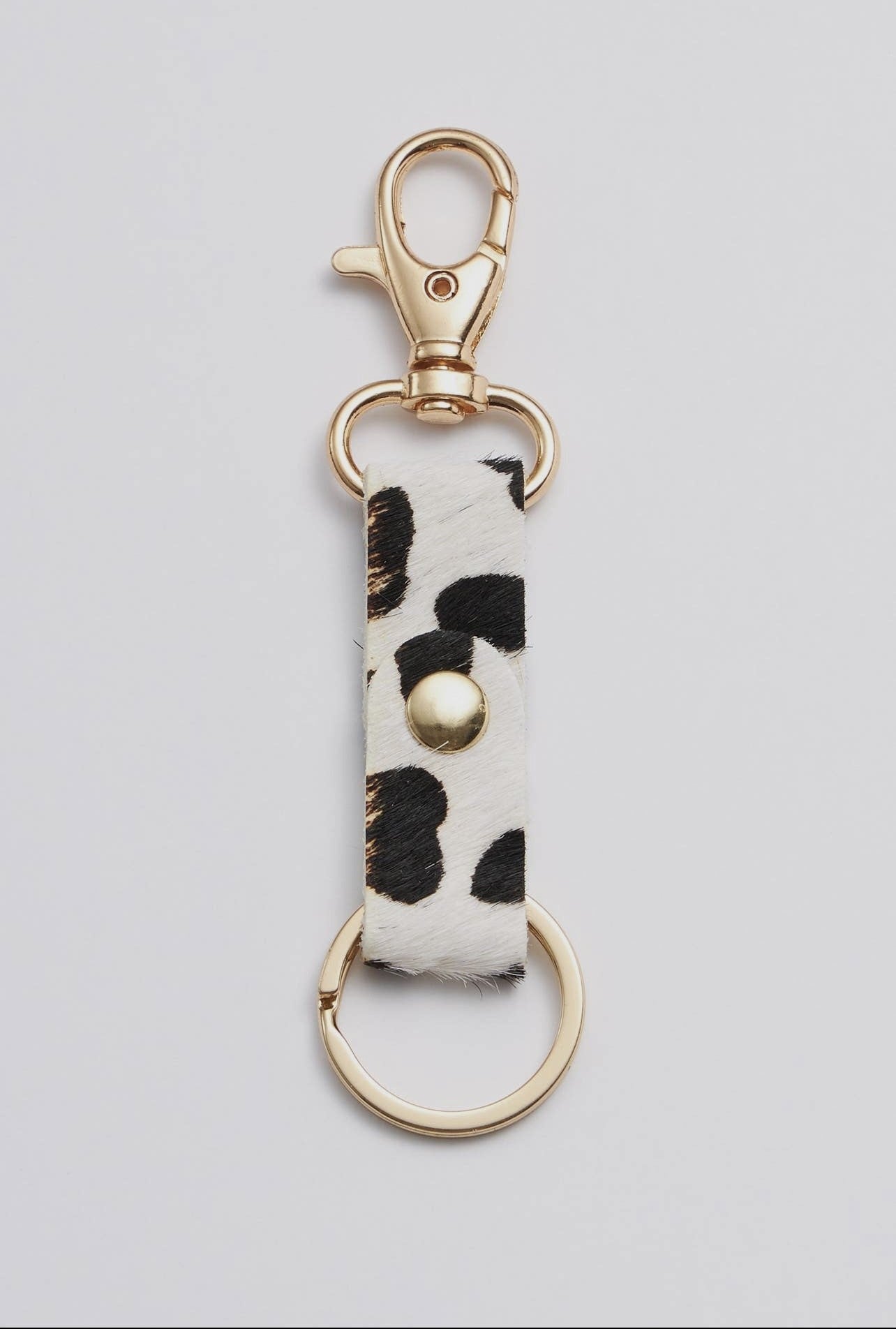 Animal Print Leather Keychains