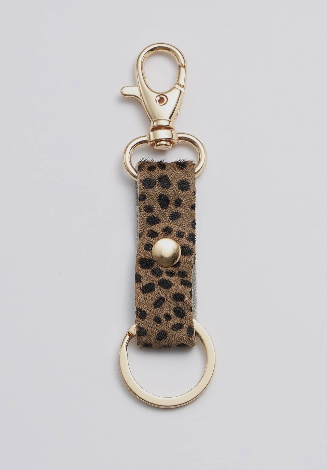 Animal Print Leather Keychains