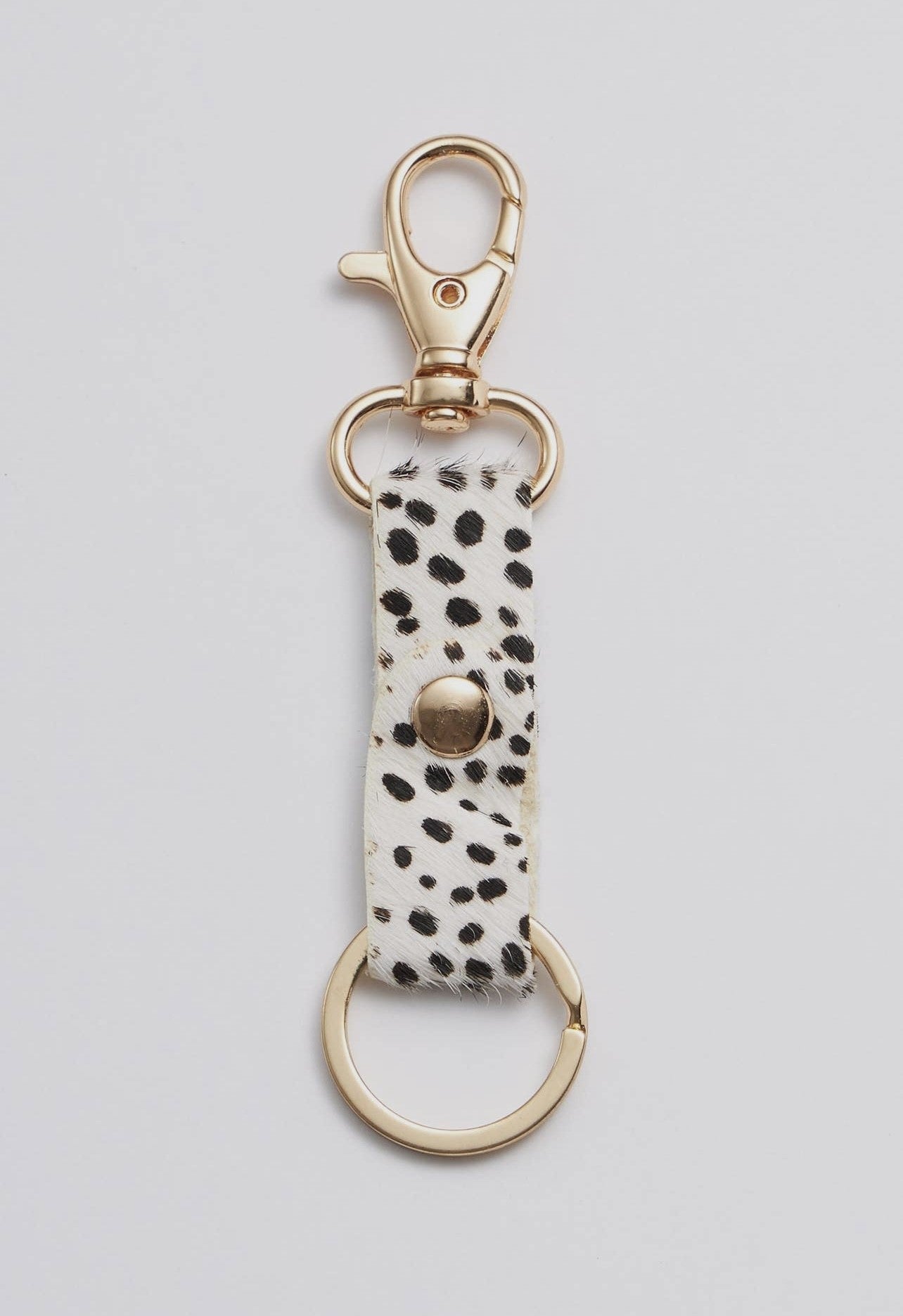 Animal Print Leather Keychains