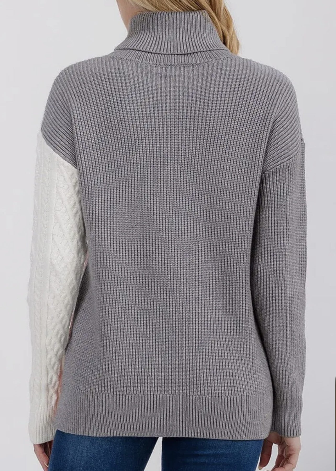 Blakely Colorblock Turtleneck Sweater