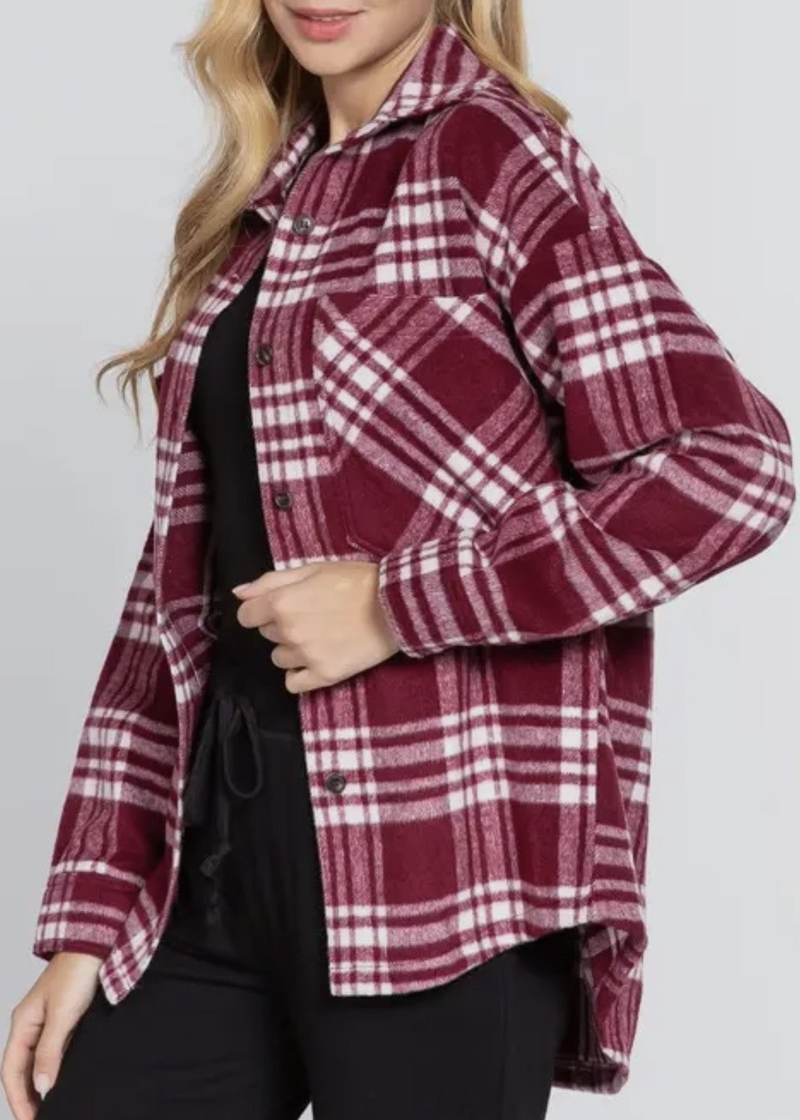 Elsie Oversized Plaid Shacket